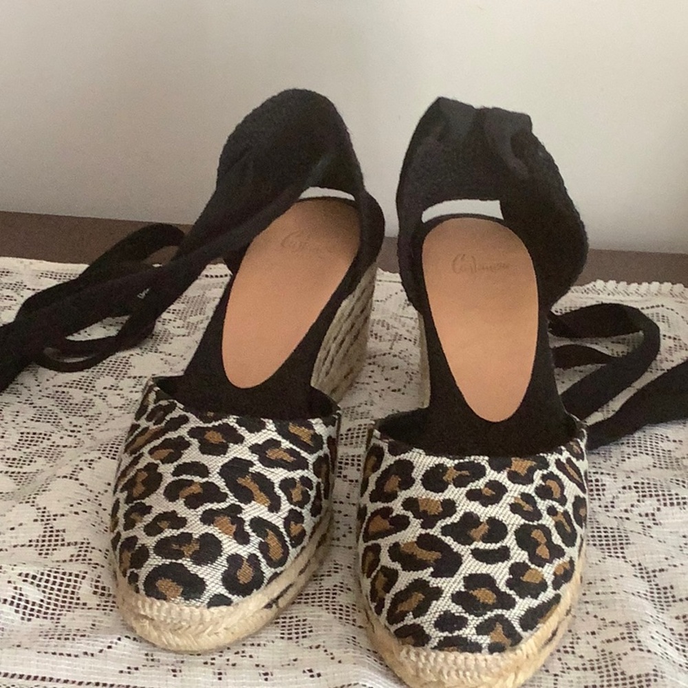 Castaner leopard print espadrilles, like new, size 37